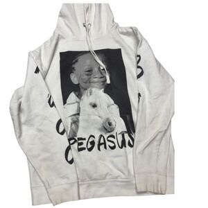 Trippie Redd | Unisex | Large |‎ Lil Pegasus Graphic Hoodie | White Album Merch